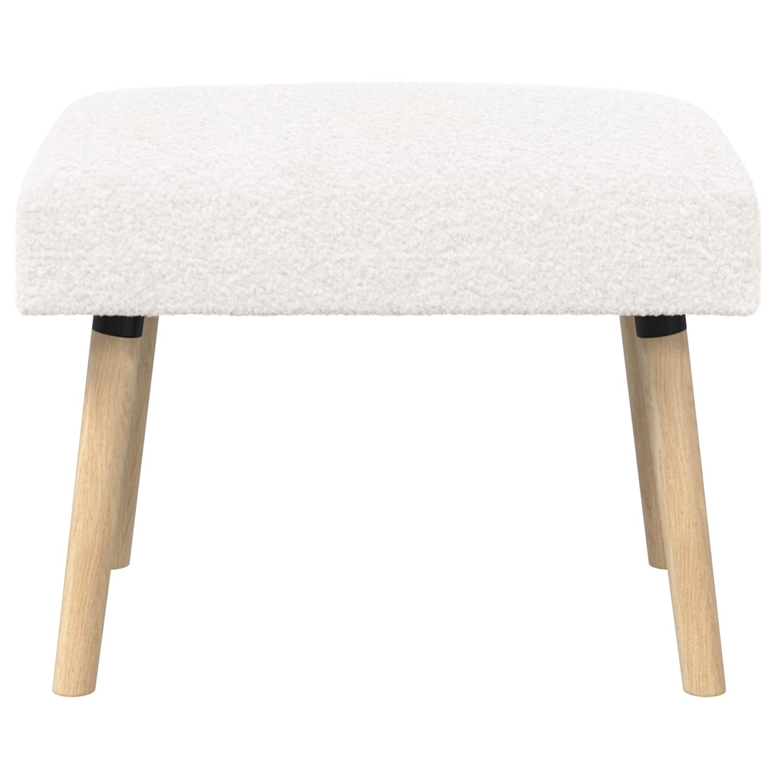 klupa Jednobojno Krem 60 x 40 x 45 cm Bouclé
