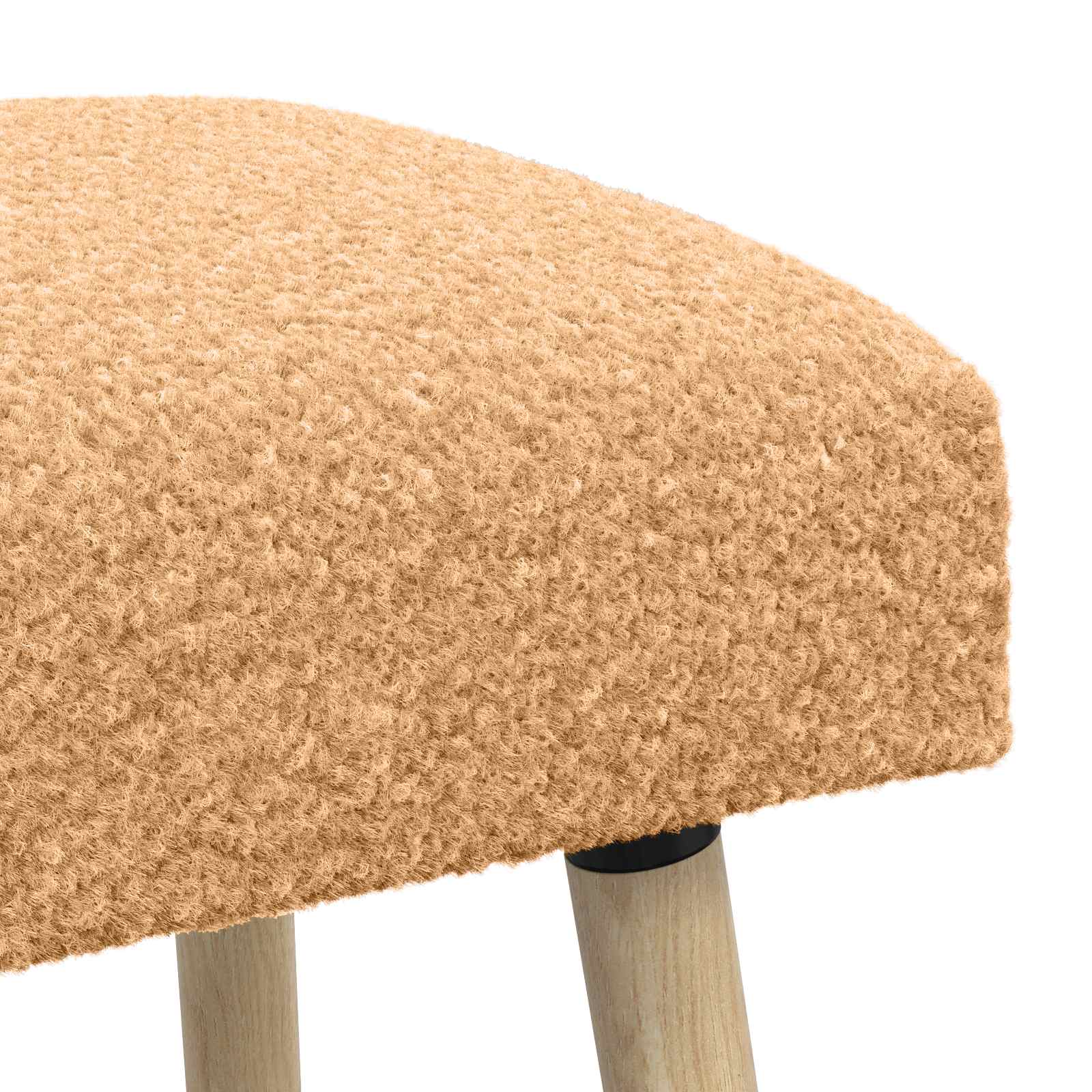 klupa Jednobojno Bež 80 x 40 x 46 cm Bouclé