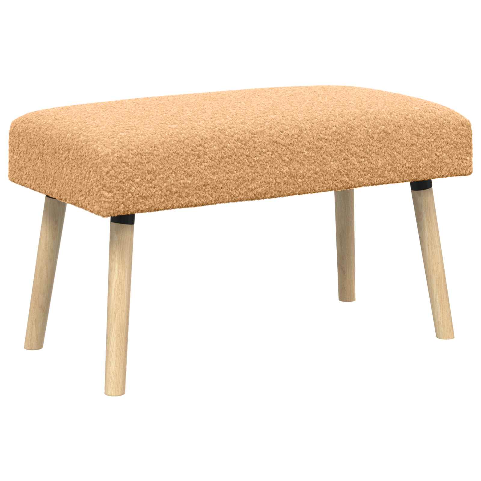 klupa Jednobojno Bež 80 x 40 x 46 cm Bouclé