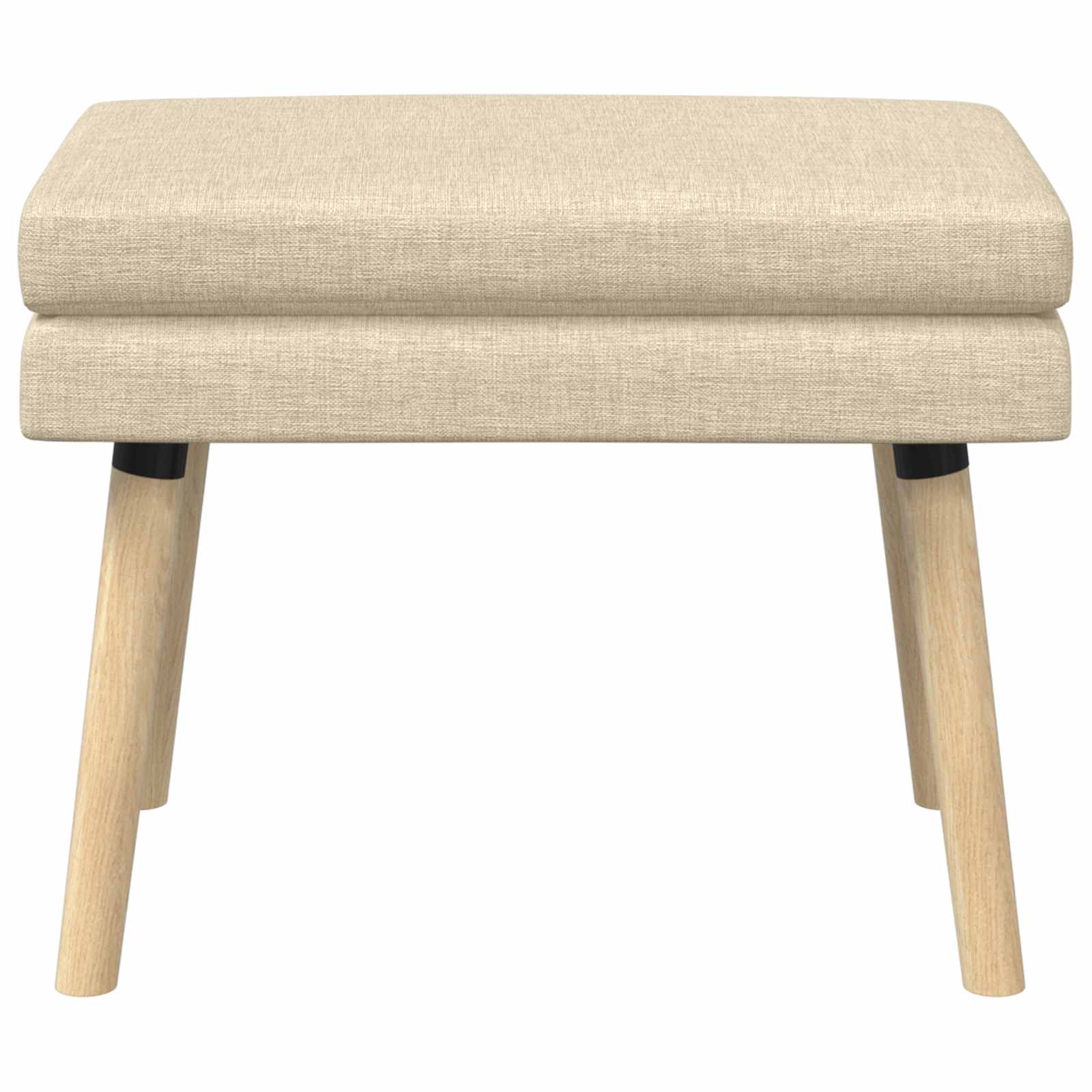 Klupa s dvostrukim slojem Krem 60 x 40 x 46 cm Tkanina