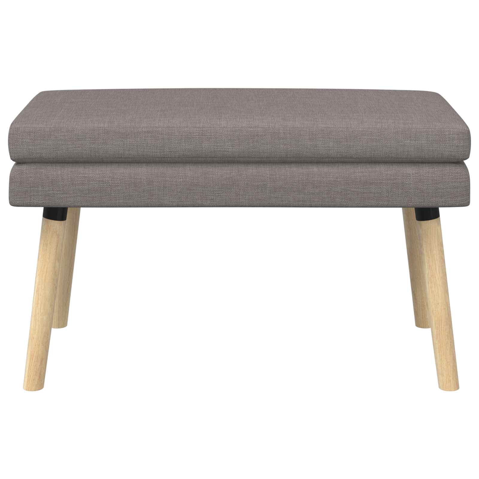 Klupa s dvostrukim slojem Sivosmeđa 80 x 40 x 47 cm Tkanina