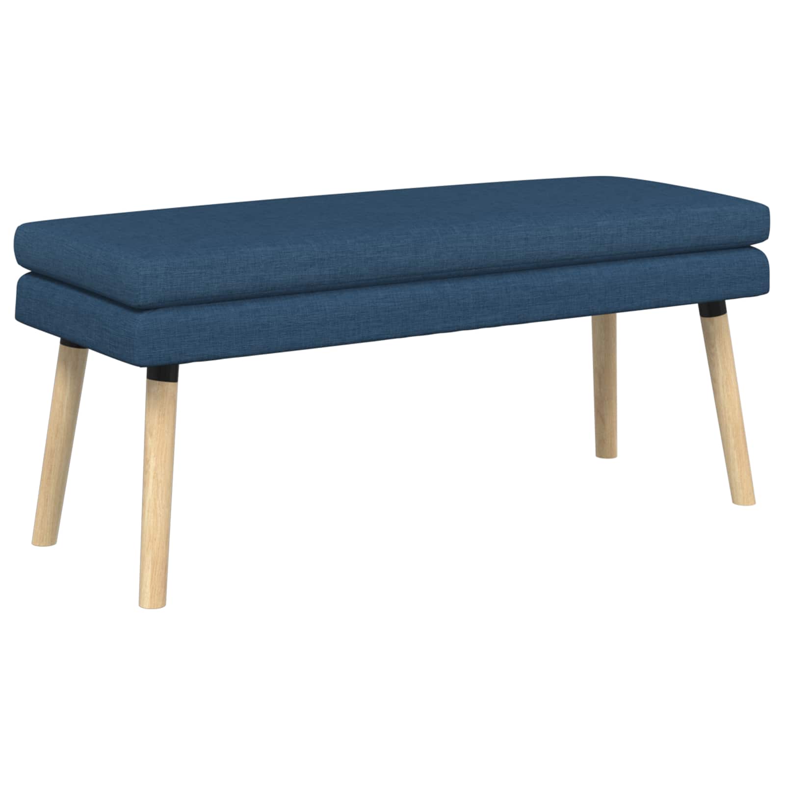 Klupa s dvostrukim slojem Plava 110 x 40 x 47 cm Tkanina