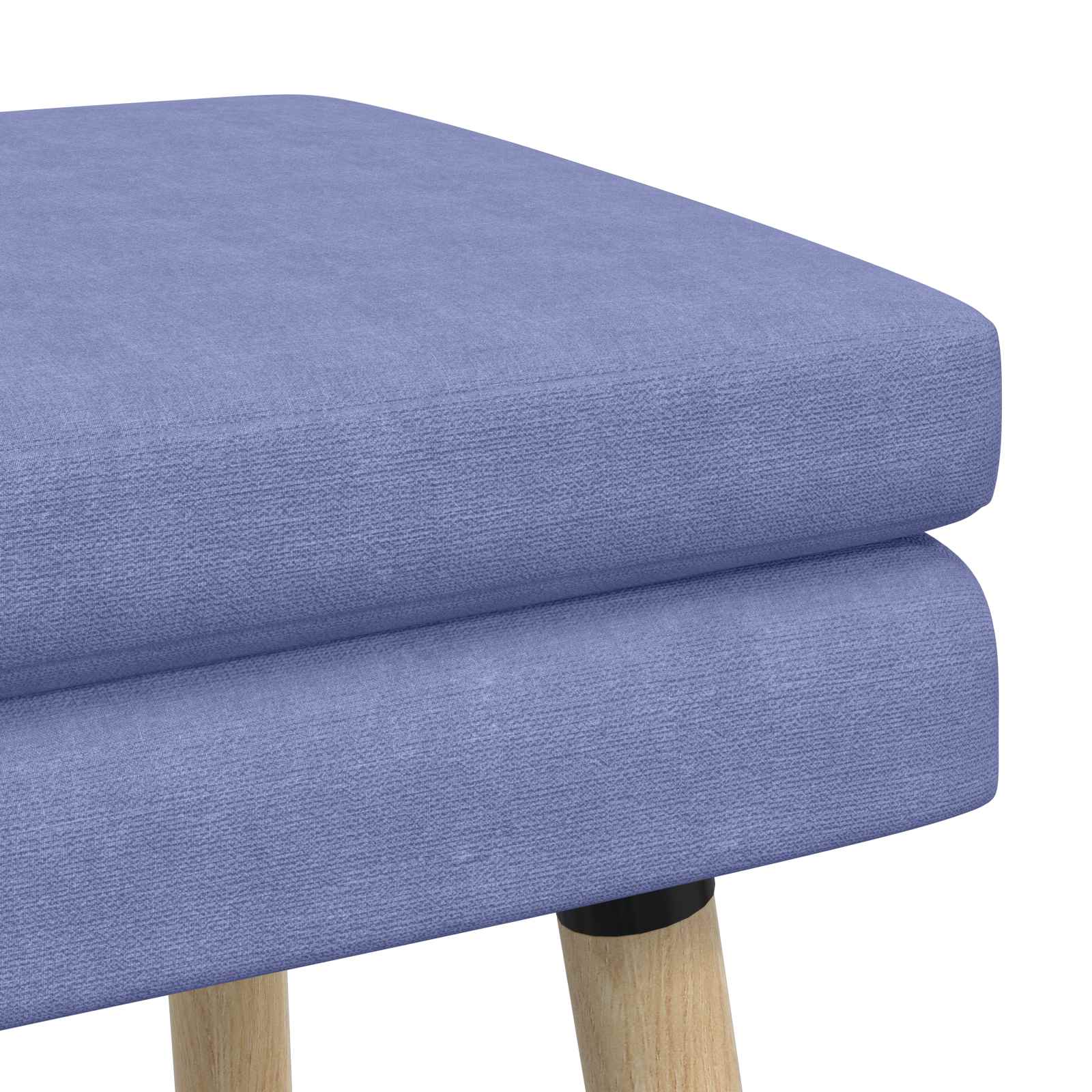 Klupa s dvostrukim slojem Traper plava 110 x 40 x 47 cm Tkanina