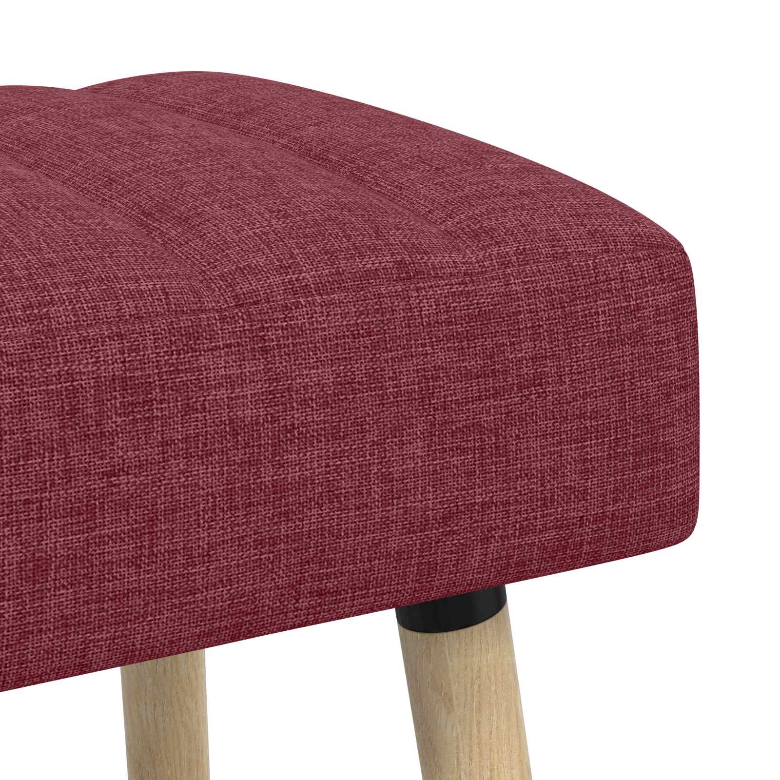 Klupa s utorima Vinska crvena 60 x 40 x 45 cm Tkanina