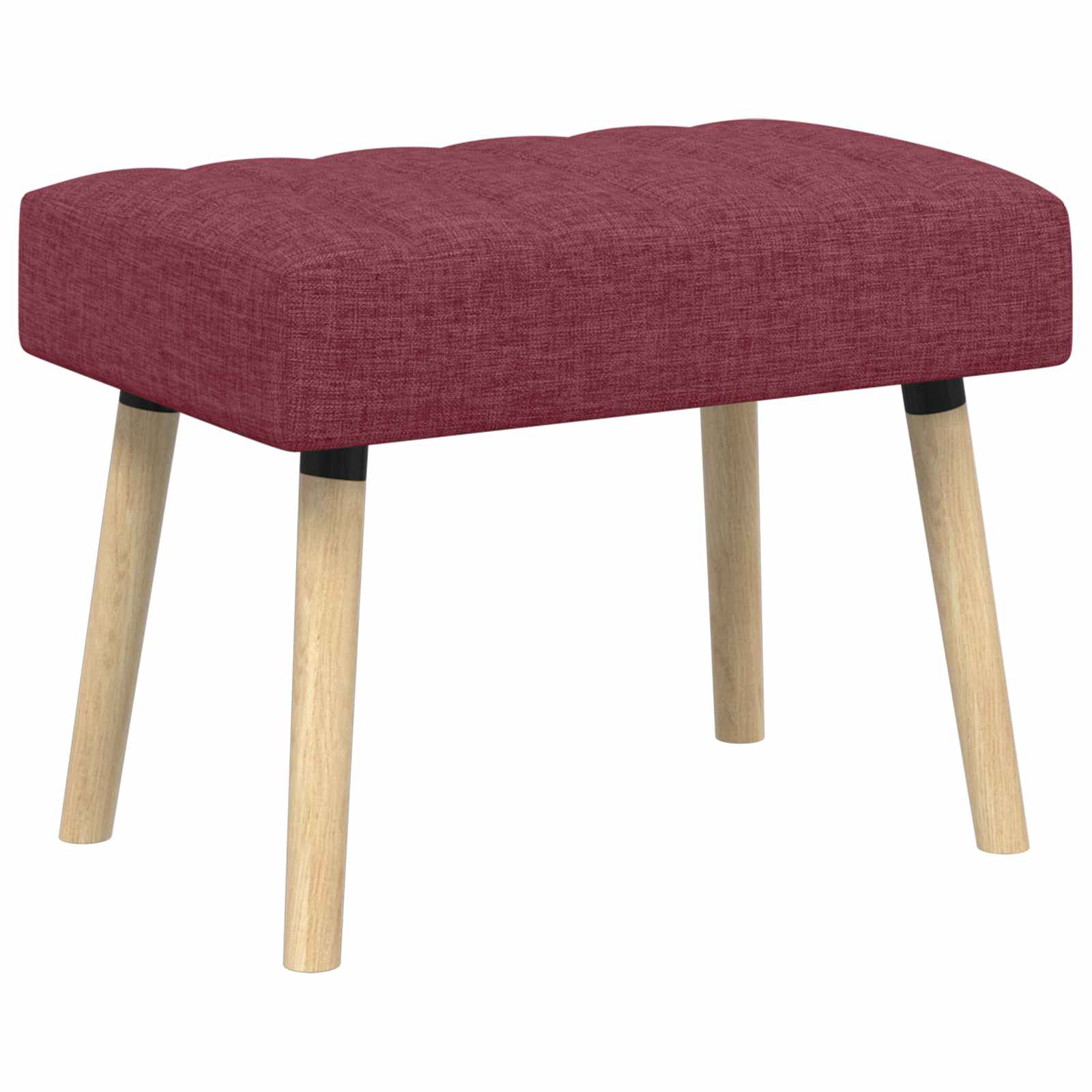 Klupa s utorima Vinska crvena 60 x 40 x 45 cm Tkanina