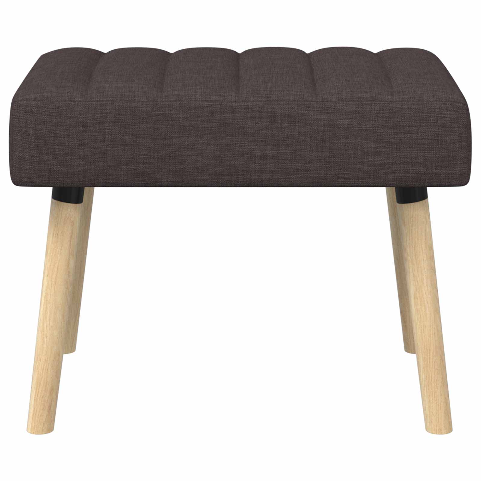 Klupa s utorima Tamno smeđa 60 x 40 x 45 cm Tkanina