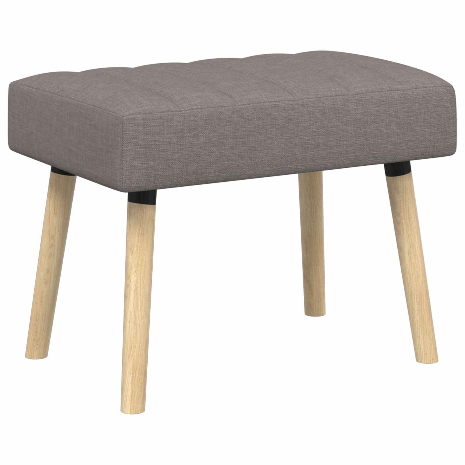 Klupa s utorima Sivosmeđa 60 x 40 x 45 cm Tkanina