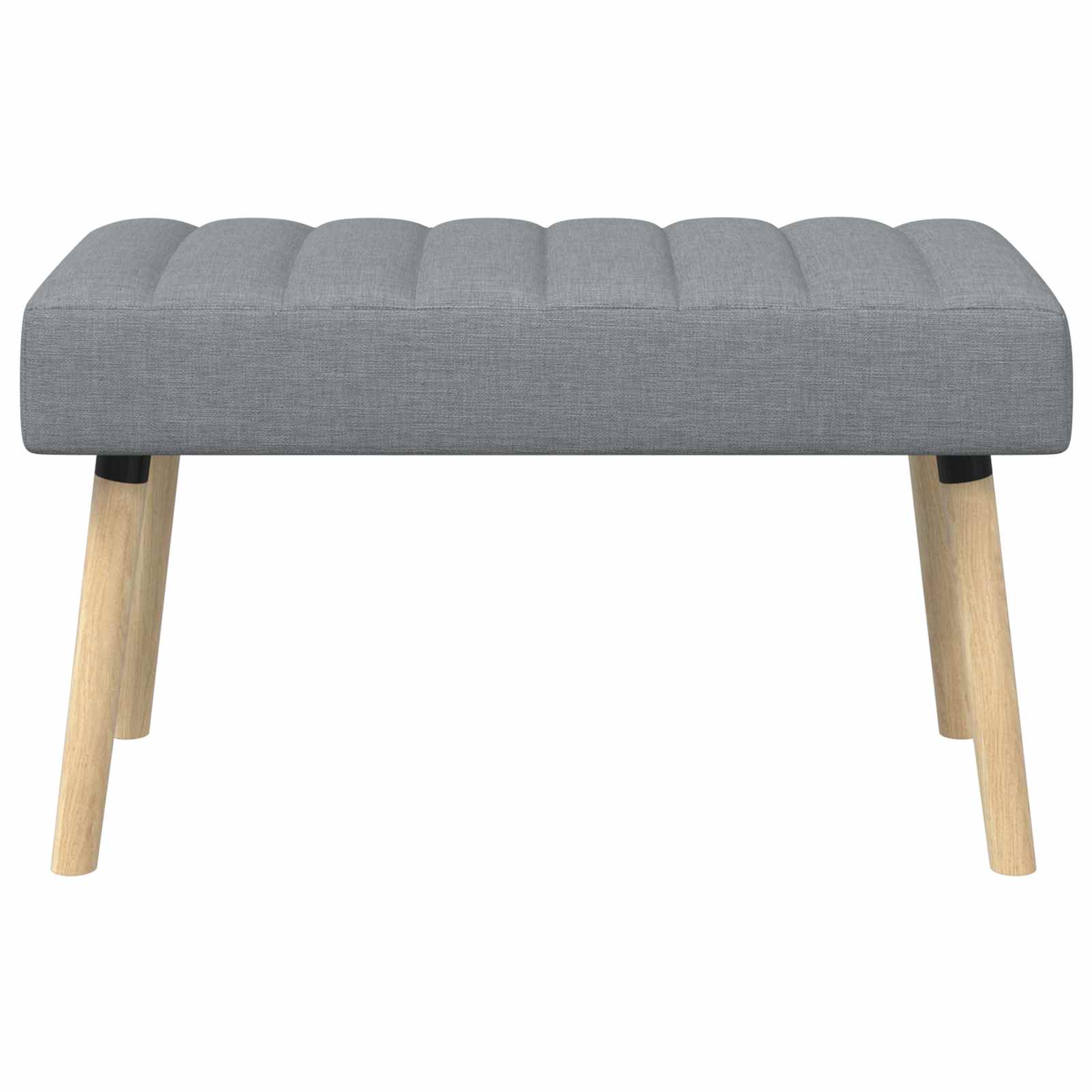 Klupa s utorima Svjetlosiva 80 x 40 x 46 cm Tkanina