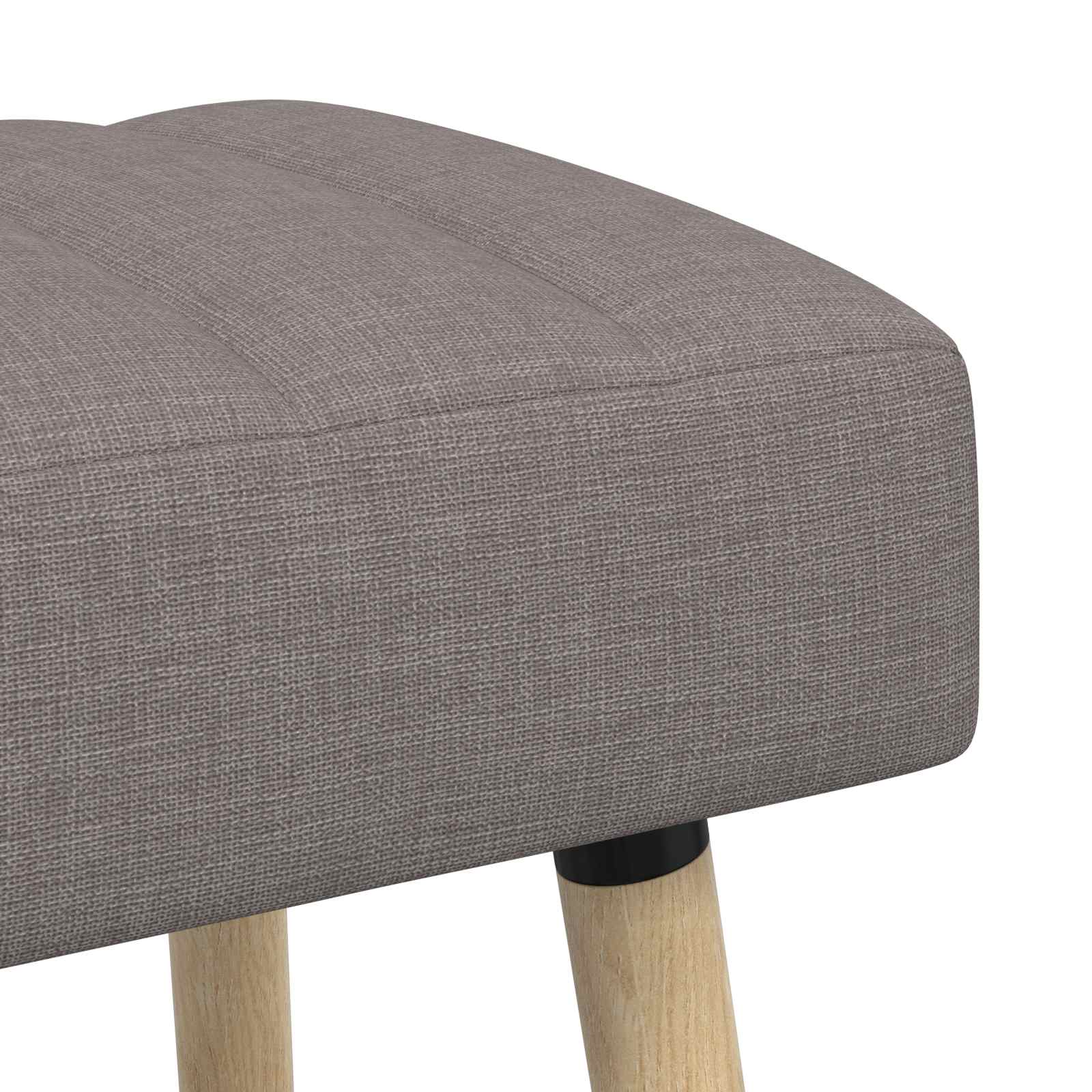 Klupa s utorima Sivosmeđa 80 x 40 x 46 cm Tkanina