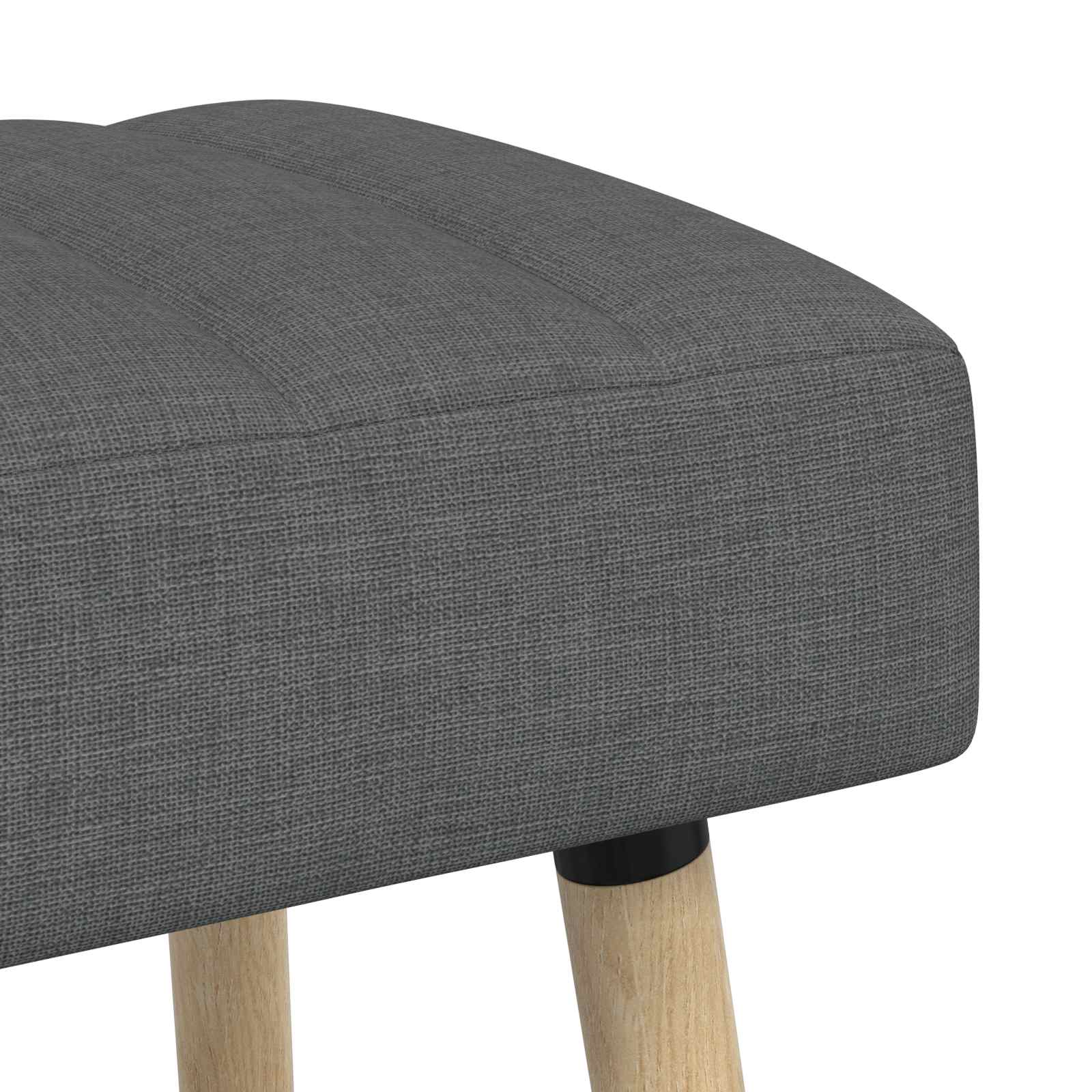 Klupa s utorima Tamnosiva 110 x 40 x 46 cm Tkanina