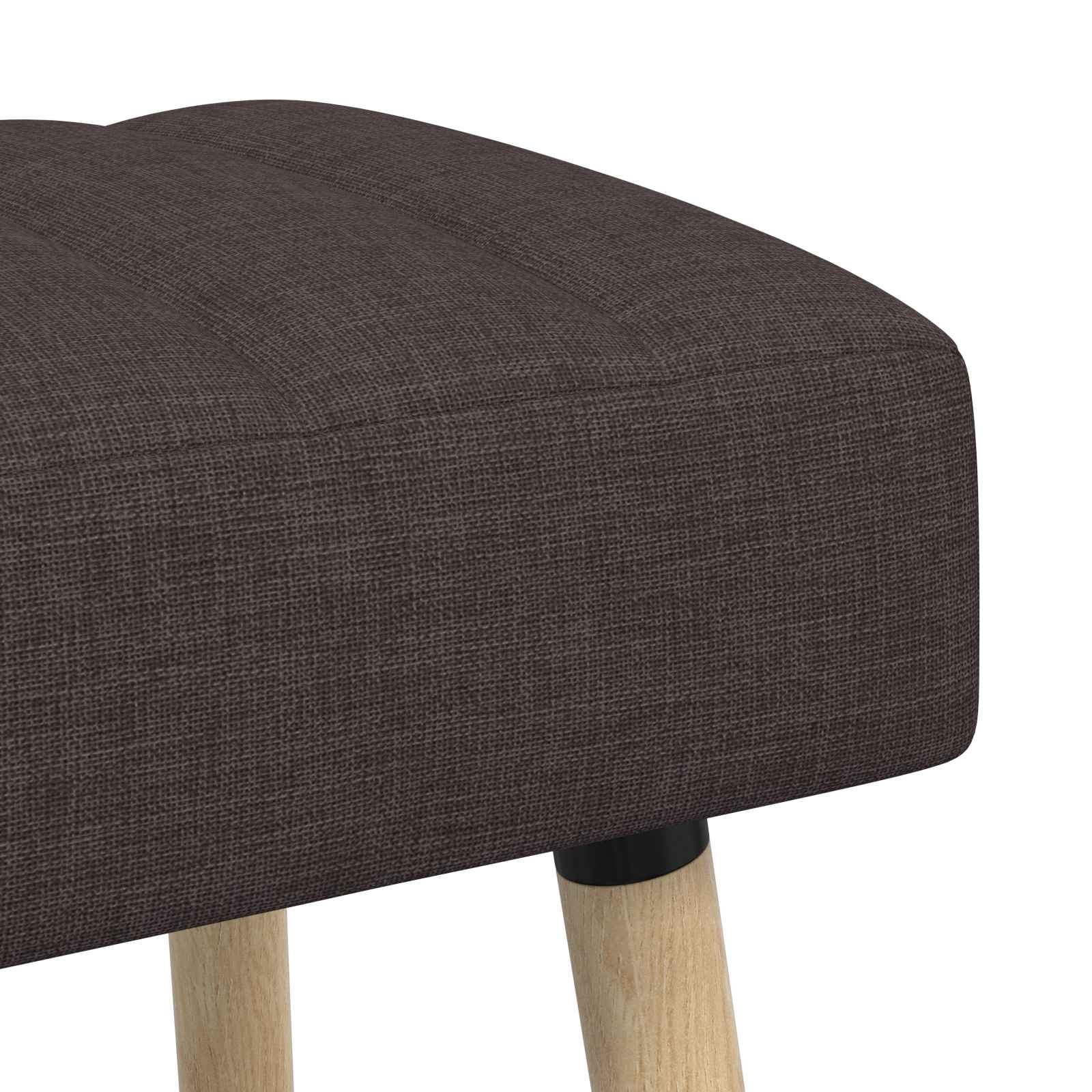 Klupa s utorima Tamno smeđa 110 x 40 x 46 cm Tkanina
