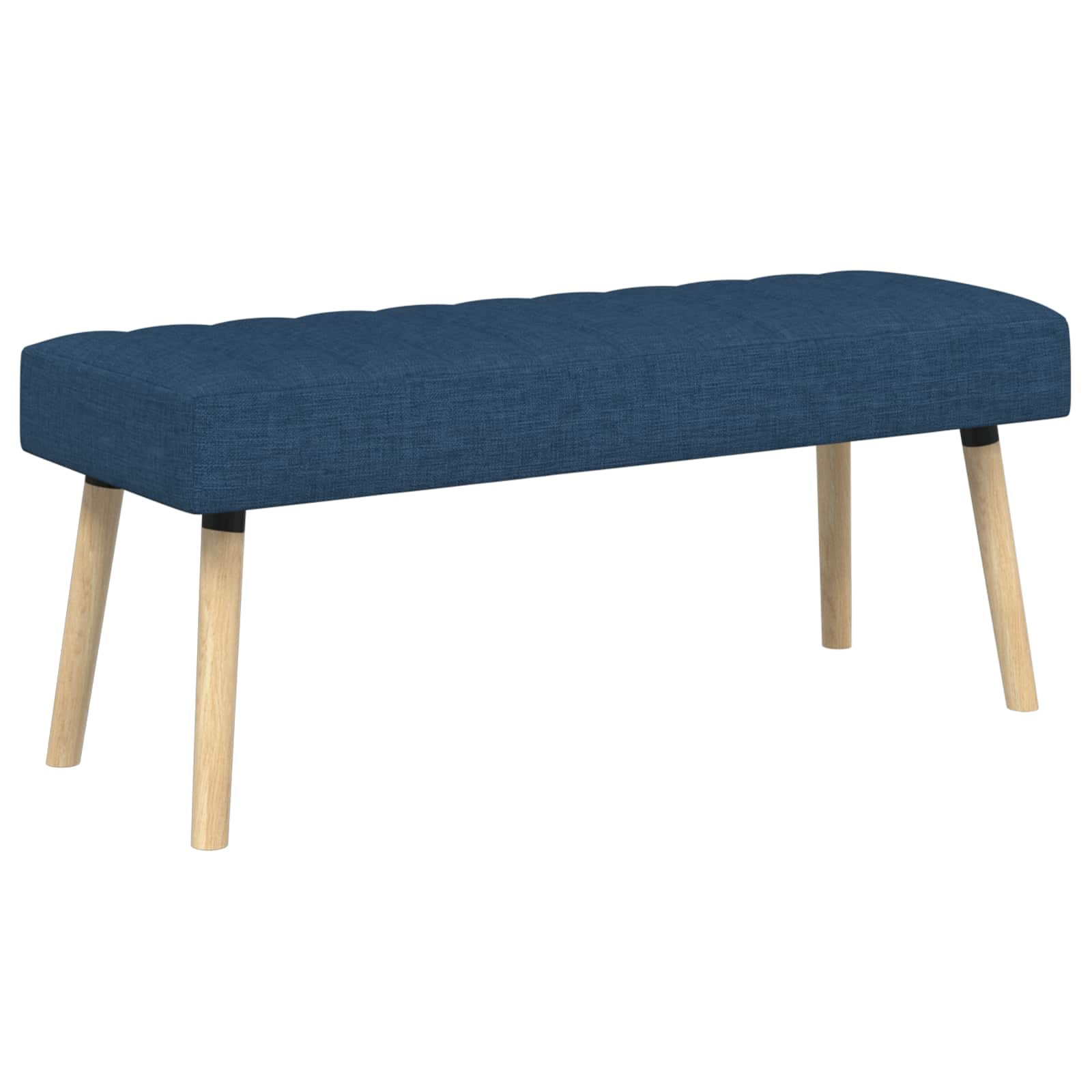 Klupa s utorima Plava 110 x 40 x 46 cm Tkanina