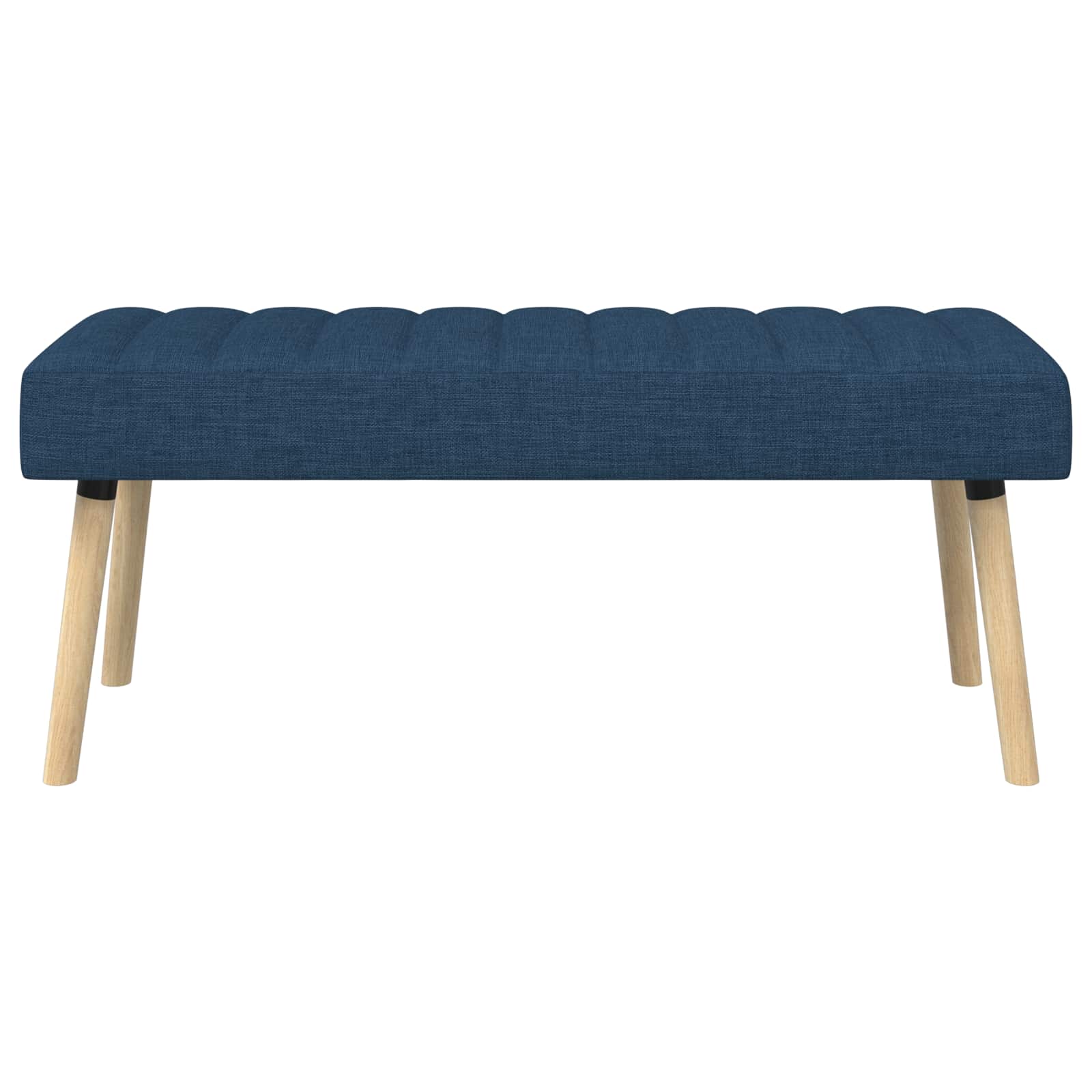 Klupa s utorima Plava 110 x 40 x 46 cm Tkanina
