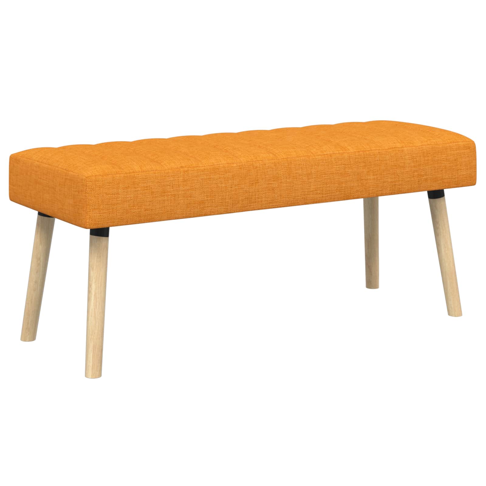 Klupa s utorima Tamno žuta 110 x 40 x 46 cm Tkanina