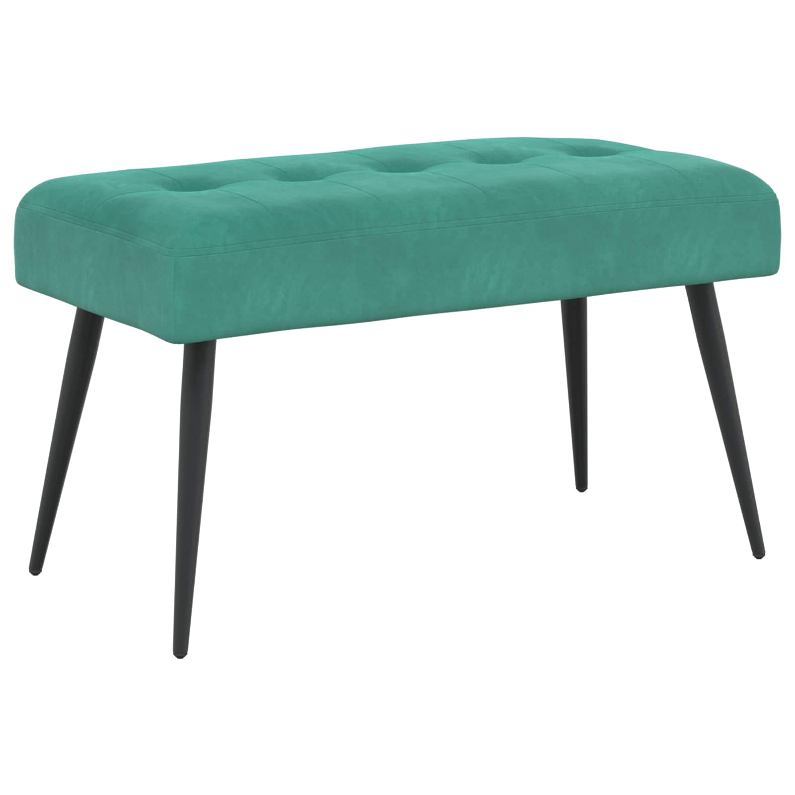 Klupa s gumbastim tkanjem Tirkizna 80 x 40 x 46 cm Baršun