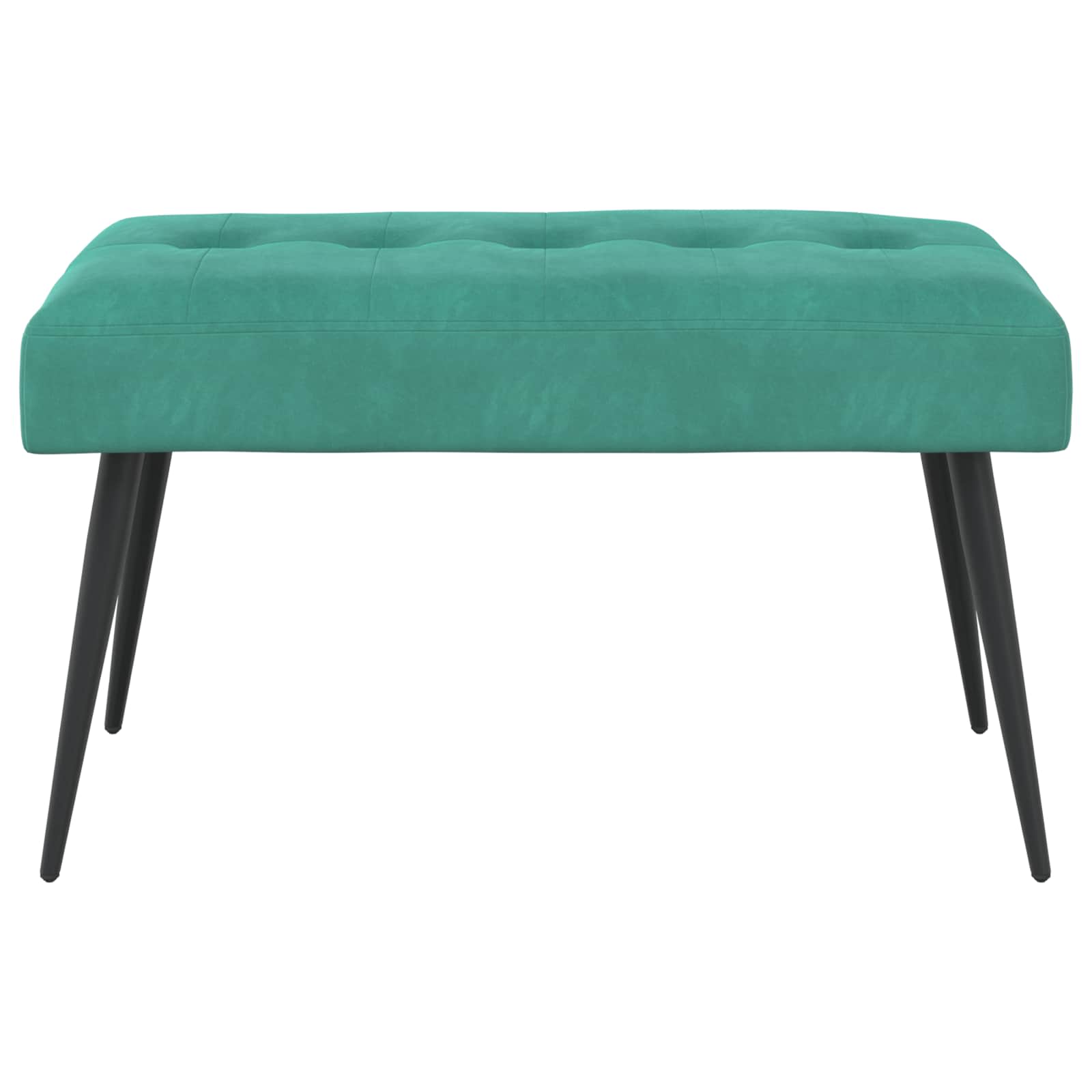Klupa s gumbastim tkanjem Tirkizna 80 x 40 x 46 cm Baršun