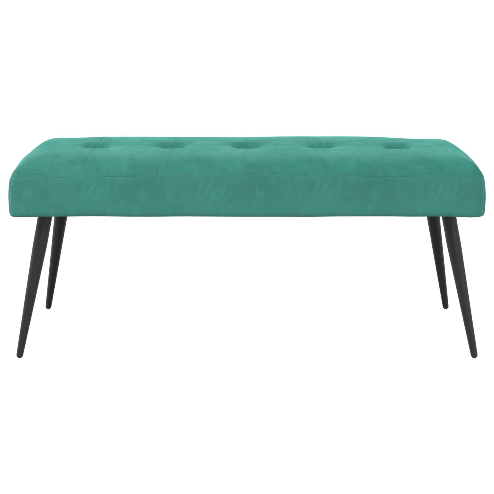 Klupa s gumbastim tkanjem Tirkizna 110 x 40 x 46 cm Baršun
