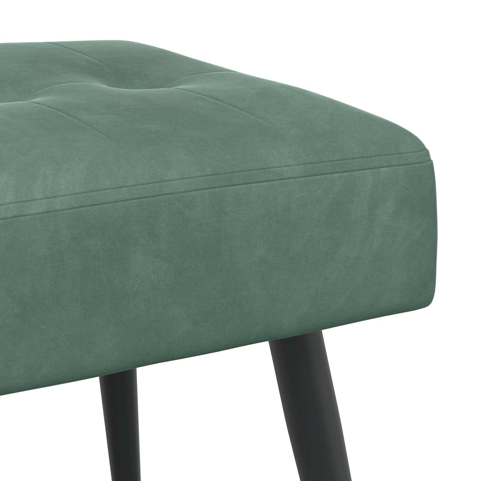 Klupa s gumbastim tkanjem Morska zelena 110 x 40 x 46 cm Baršun
