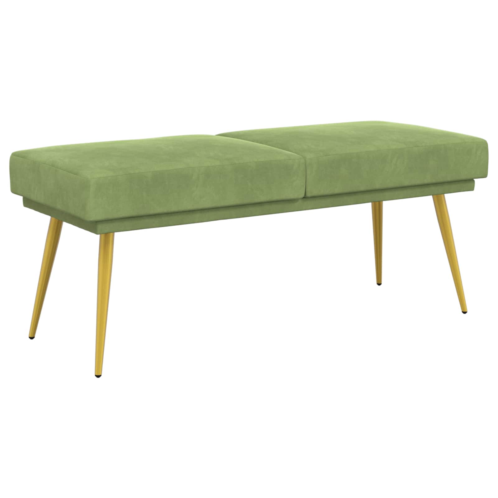 Klupa s dvostrukim slojem Svijetlo zelena 120 x 45 x 46 cm