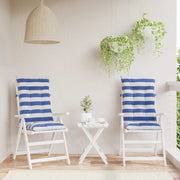 Jastučić za van 2 pcs Plava i bijela 120 x 50 x 7 cm Tkanina