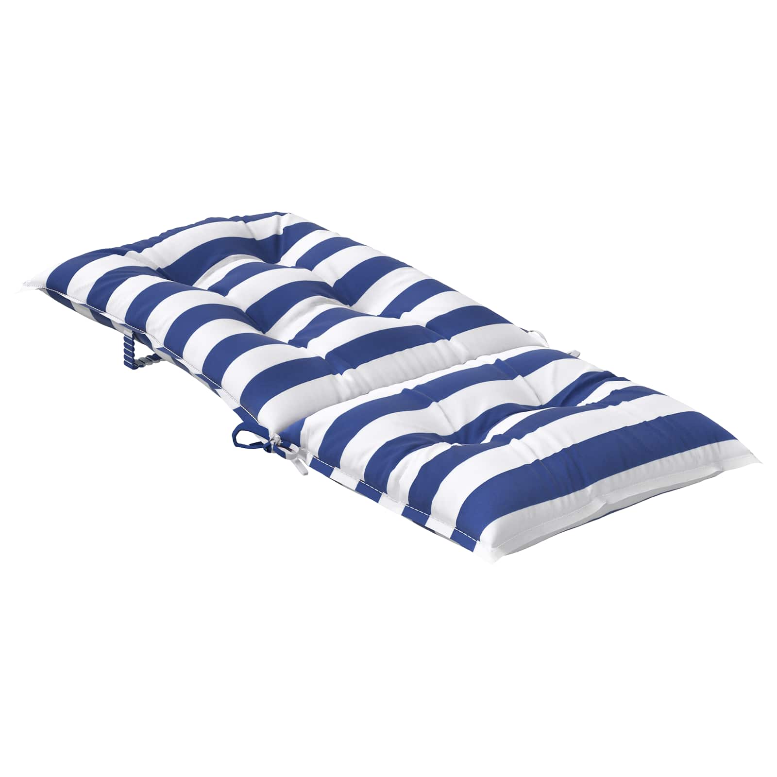 Jastučić za van 2 pcs Plava i bijela 120 x 50 x 7 cm Tkanina