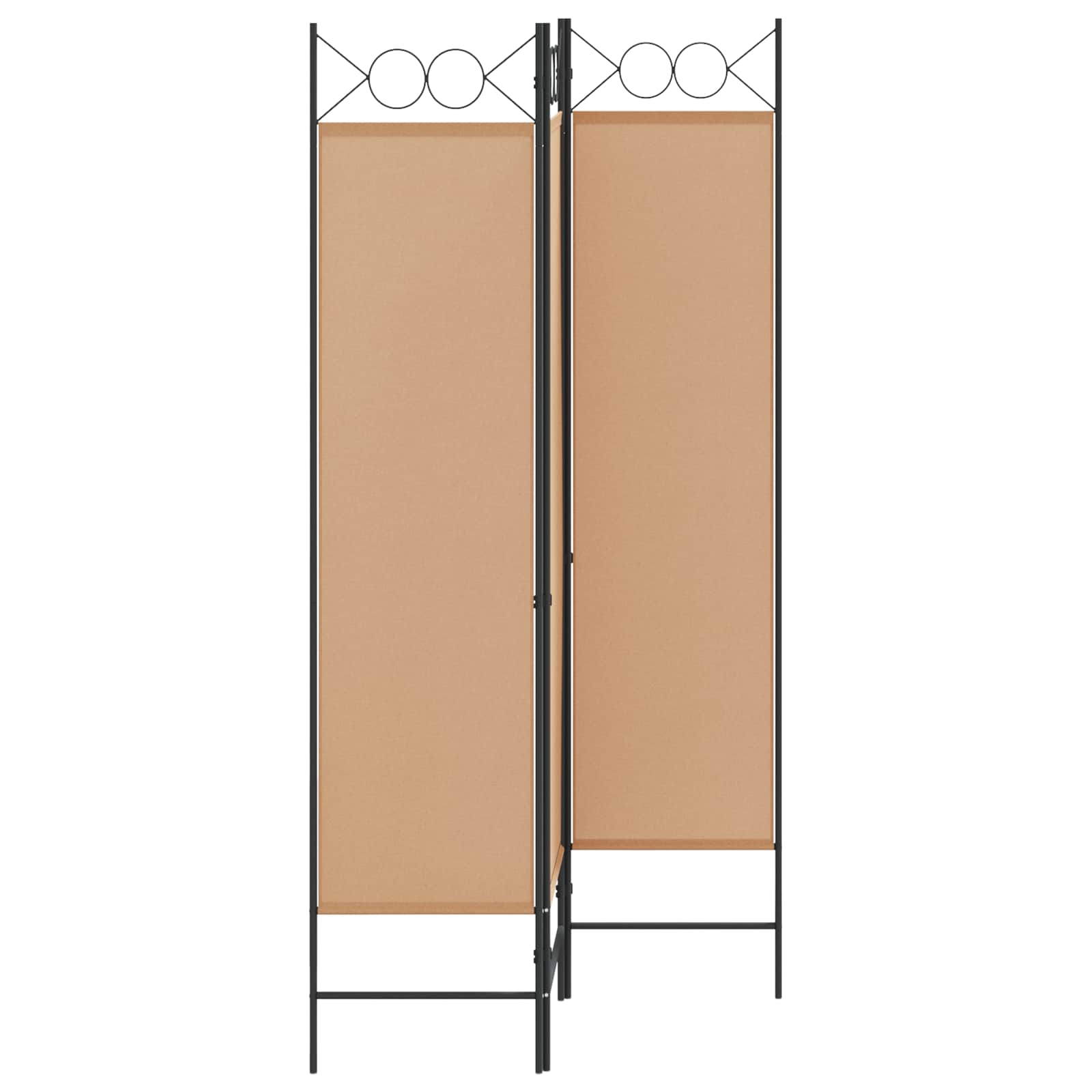 3-panelni pregradni zid Bež 120 x 180 cm Tkanina