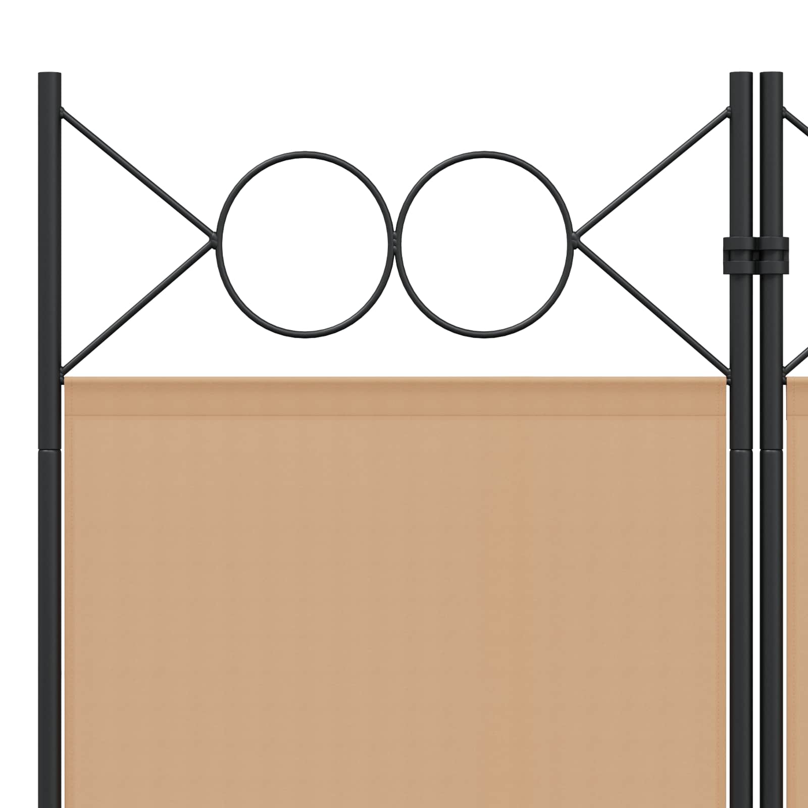 4-panelni pregradni zid Bež 160 x 180 cm Tkanina
