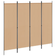 4-panelni pregradni zid Bež 200 x 180 cm Tkanina