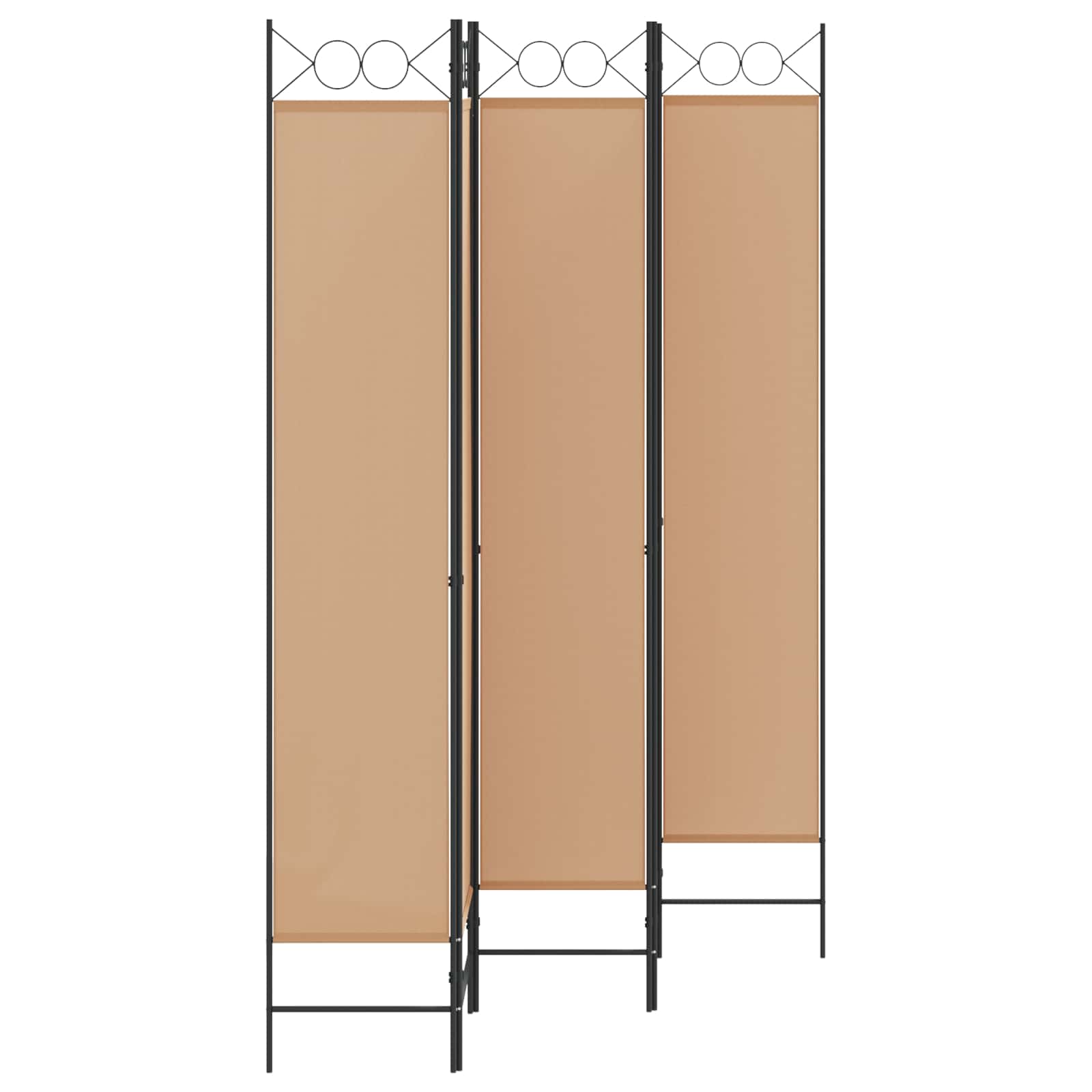 5-Panelni Pregrađivač Bež 200 x 220 cm Tkanina