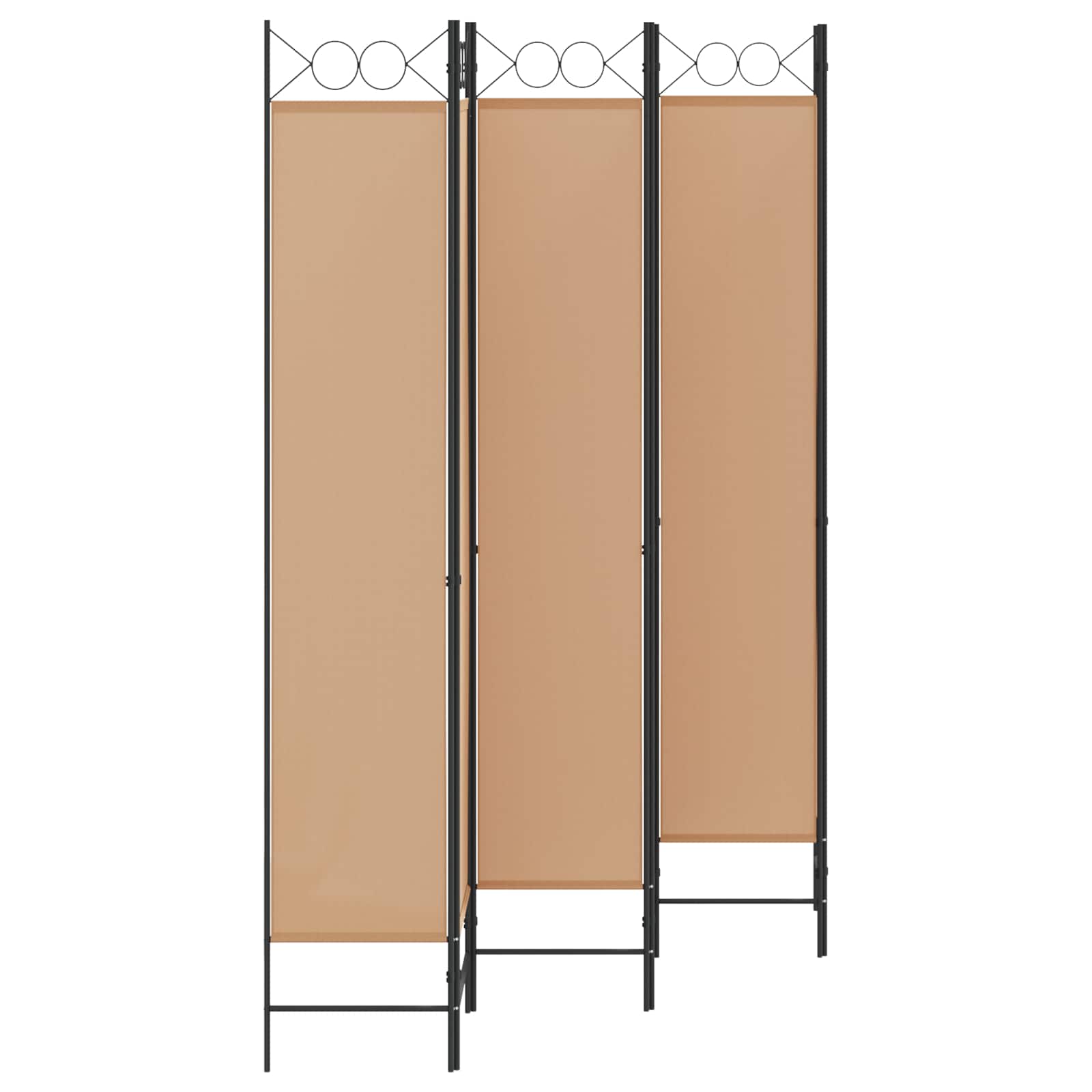 Razdjelnik prostora s 6 panela Bež 240 x 220 cm Tkanina