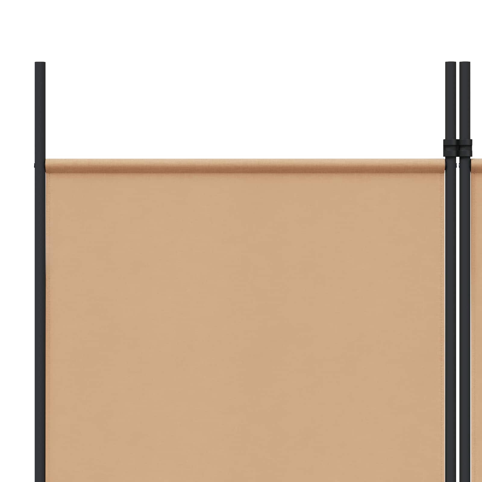 3-panelni pregradni zid Bež 150 x 220 cm Tkanina