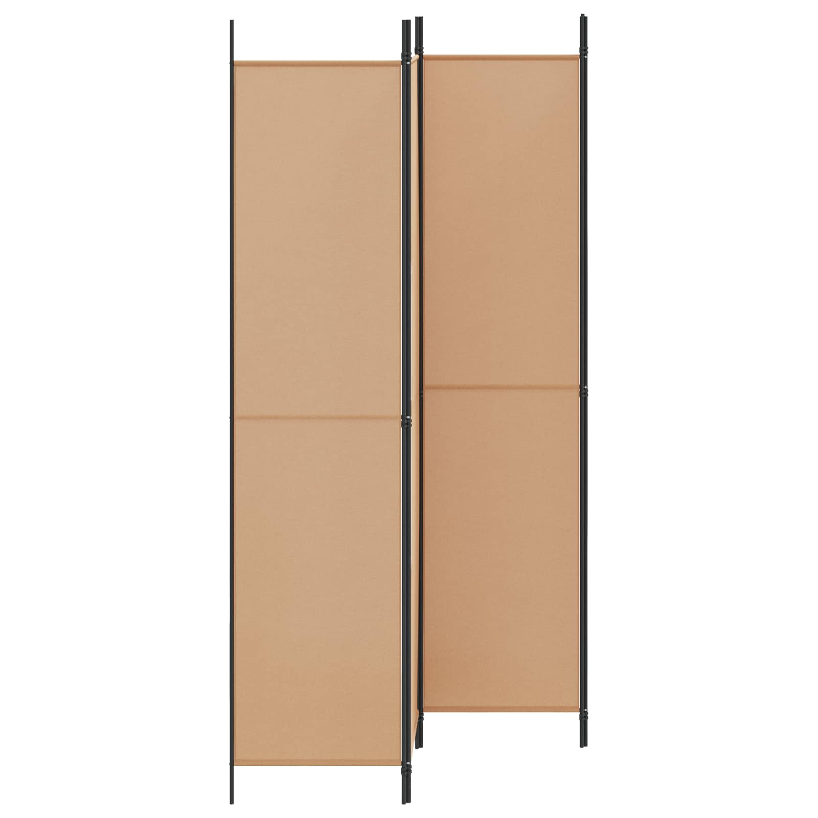 4-panelni pregradni zid Bež 200 x 220 cm Tkanina