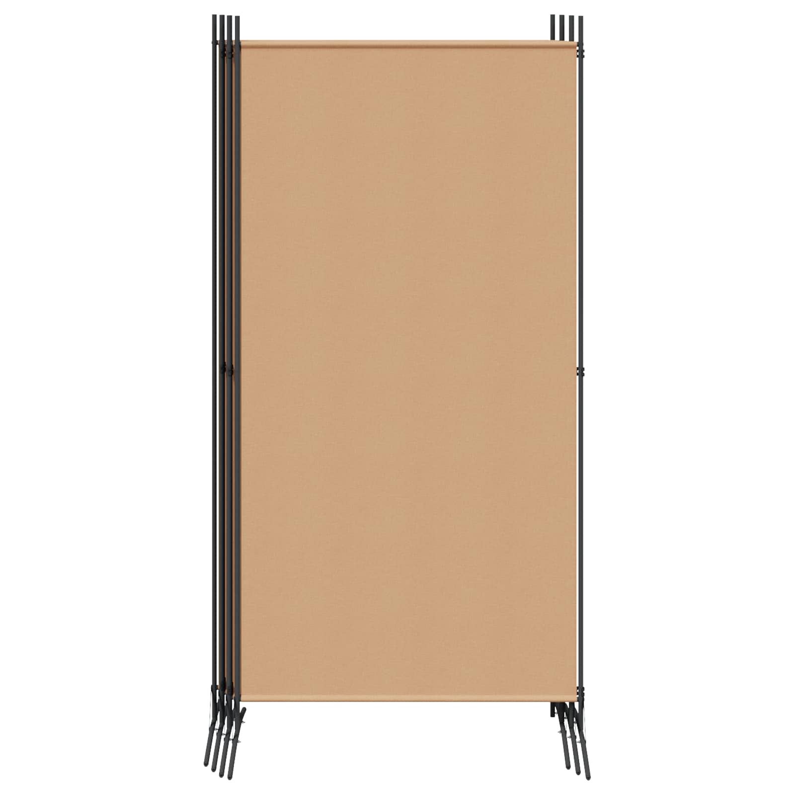 Razdjelnik prostora s 6 panela Bež 520 x 180 cm Tkanina