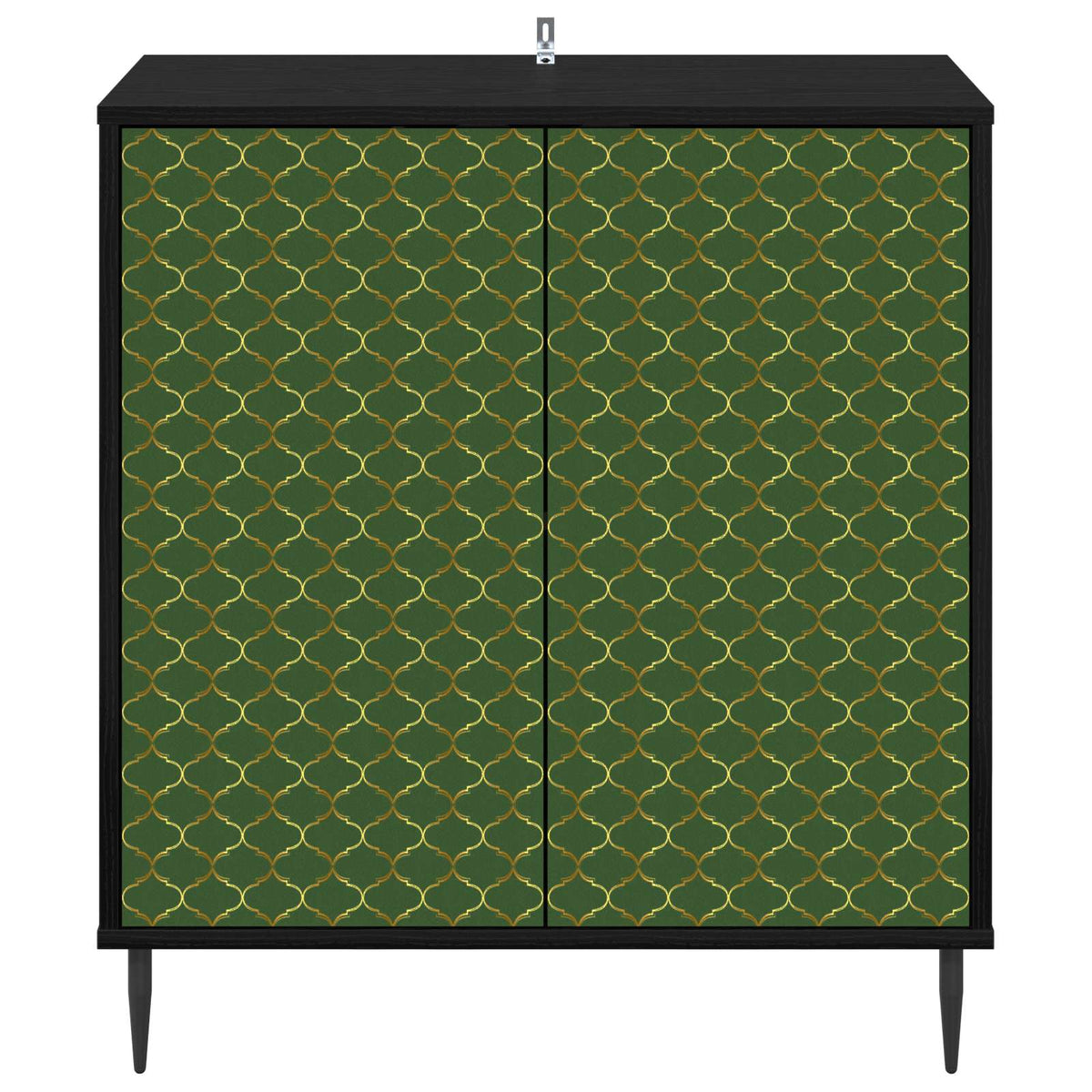 Kreveta GELEEN Crni hrast 69 x 33 x 76 cm Konstruirano drvo