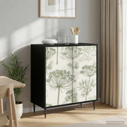 Kreveta GOTHA Crni hrast 69 x 33 x 76 cm Konstruirano drvo