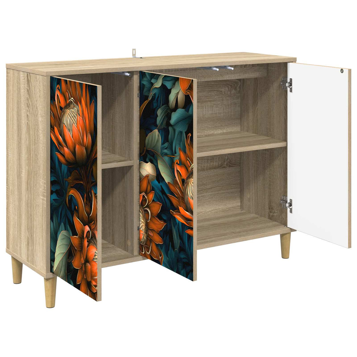 Kreveta LOCHEM Sonoma 102 x 33 x 75 cm Konstruirano drvo