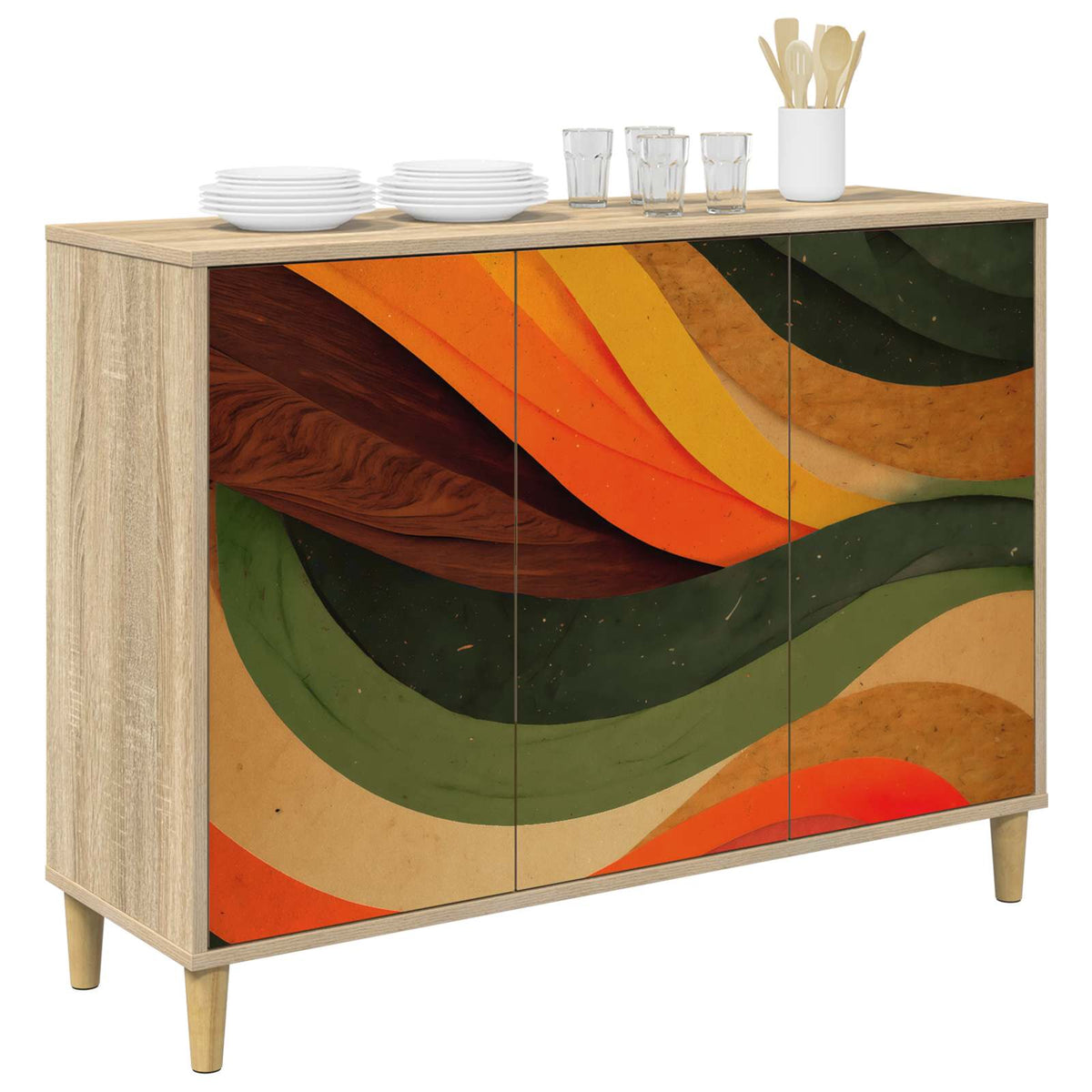 Kreveta BONN Sonoma 102 x 33 x 75 cm Konstruirano drvo