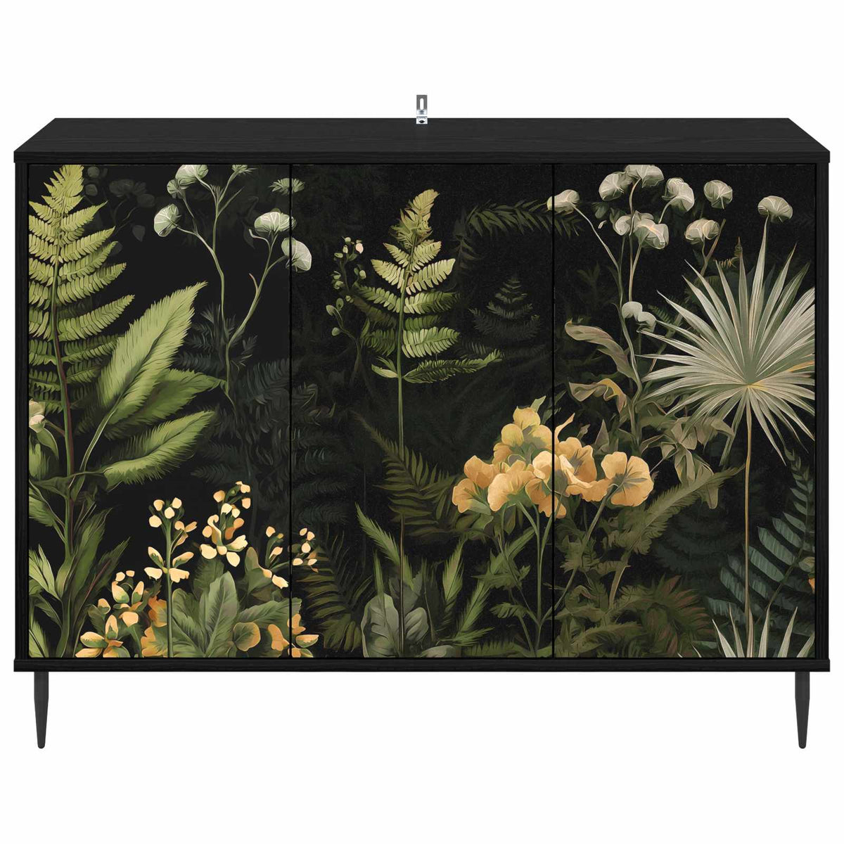 Kreveta RHENEN Crni hrast 102 x 33 x 76 cm Konstruirano drvo