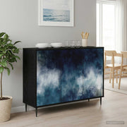 Kreveta RAALTE Crni hrast 102 x 33 x 76 cm Konstruirano drvo