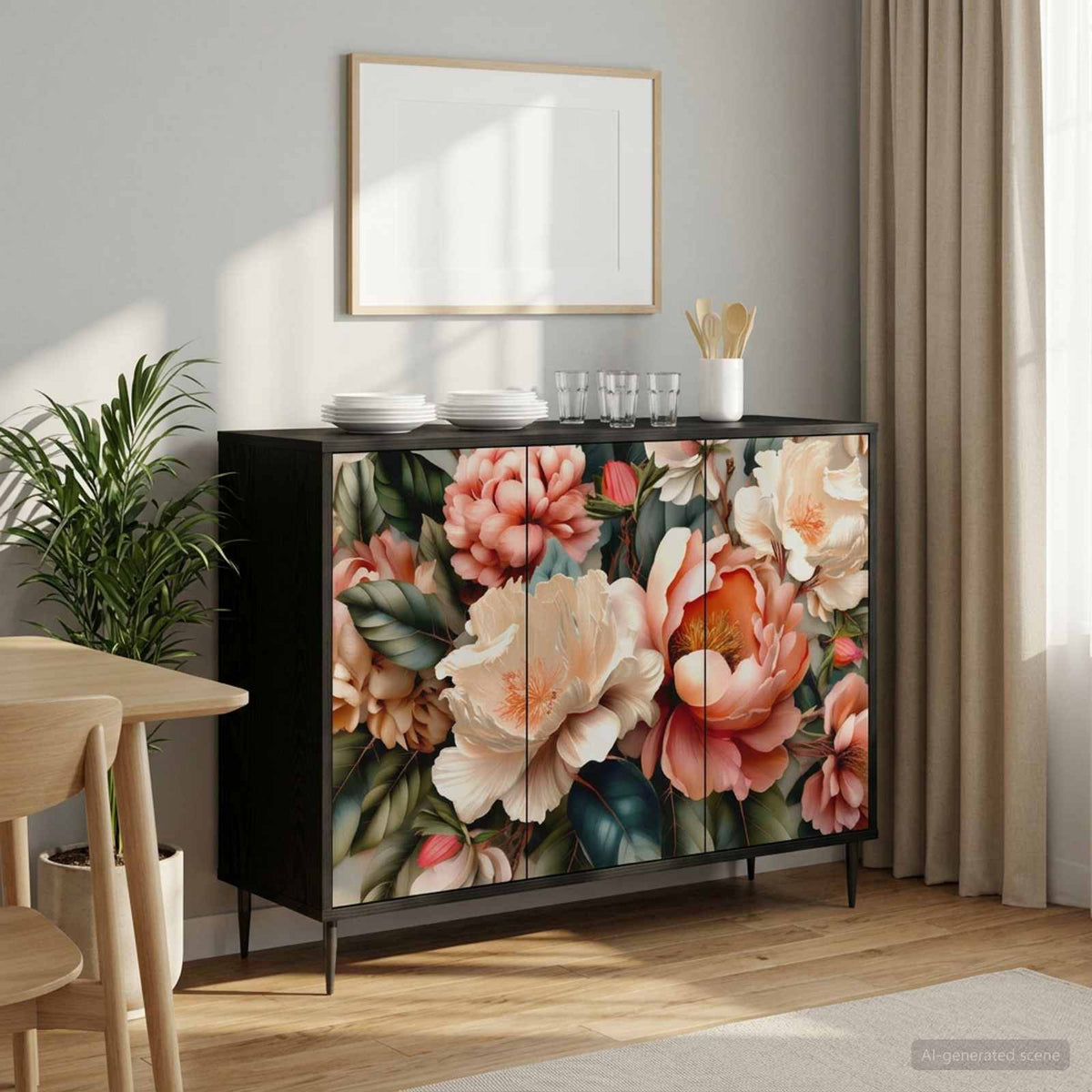 Kreveta BORNE Crni hrast 102 x 33 x 76 cm Konstruirano drvo