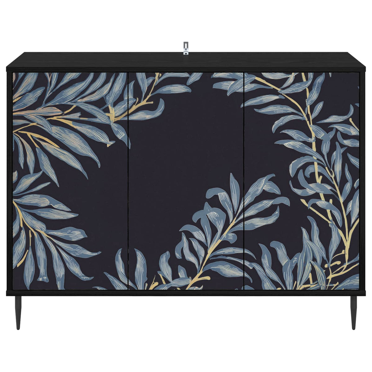 Kreveta DOKKUM Crni hrast 102 x 33 x 76 cm Konstruirano drvo