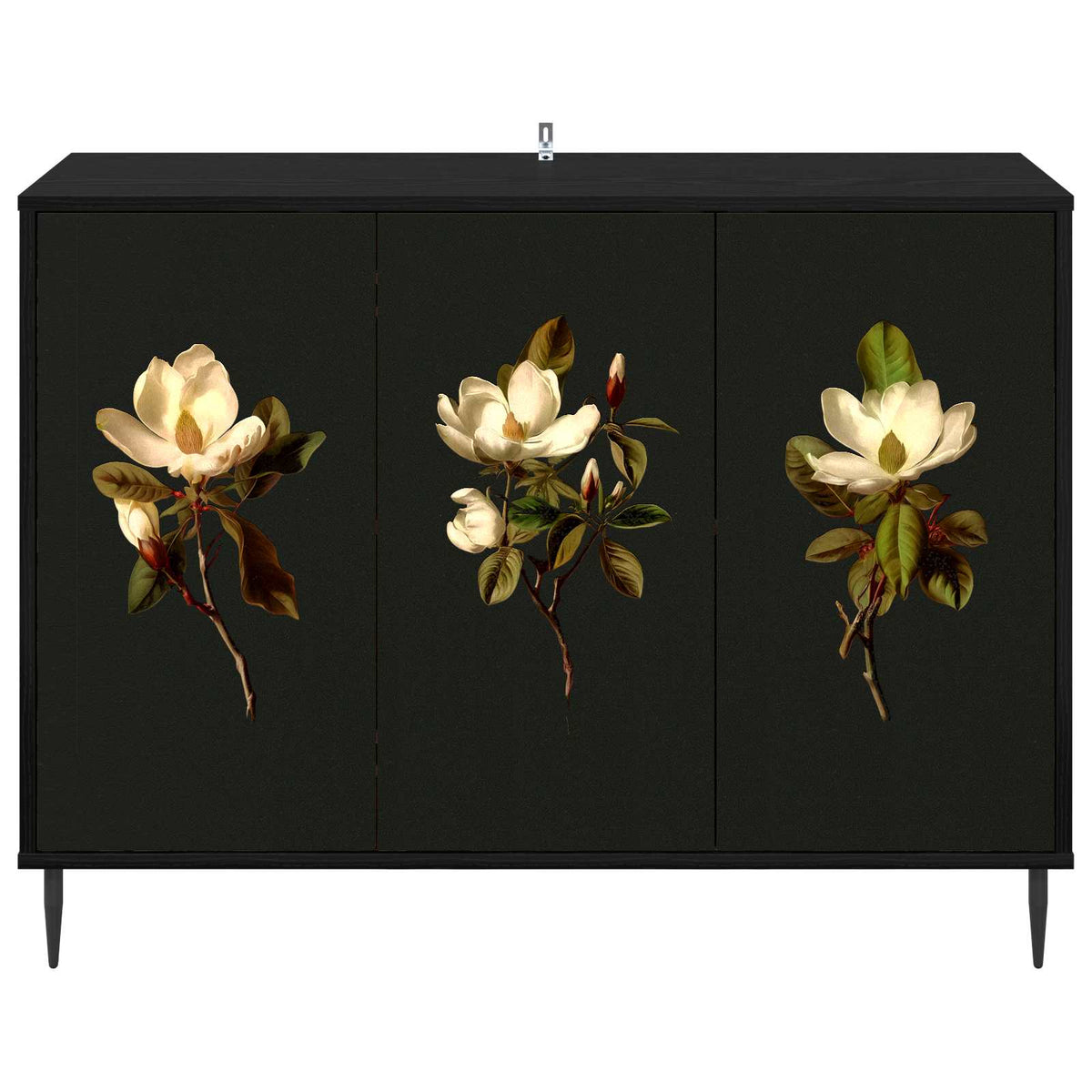 Kreveta BREMEN Crni hrast 102 x 33 x 76 cm Konstruirano drvo