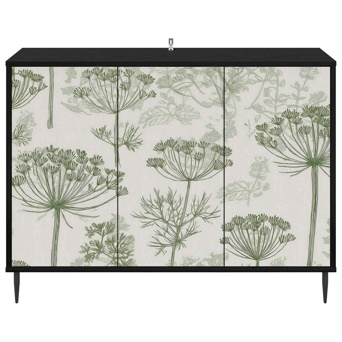 Kreveta GOTHA Crni hrast 102 x 33 x 76 cm Konstruirano drvo