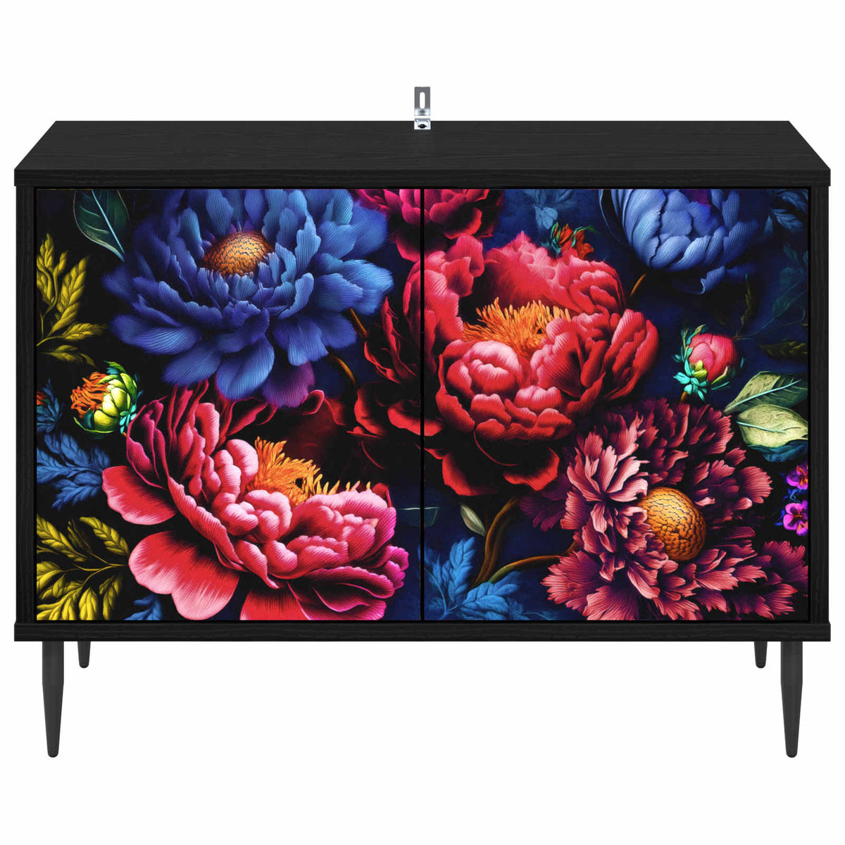 TV ormar KIEL 69 x 33 x 50,5 cm Crni hrast Konstruirano drvo