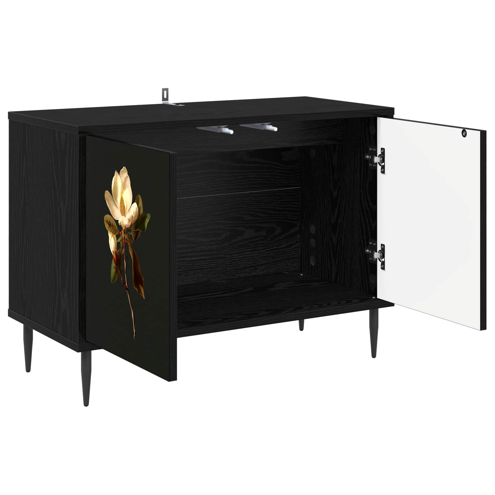 TV ormar BREMEN 69 x 33 x 50,5 cm Crni hrast Konstruirano drvo