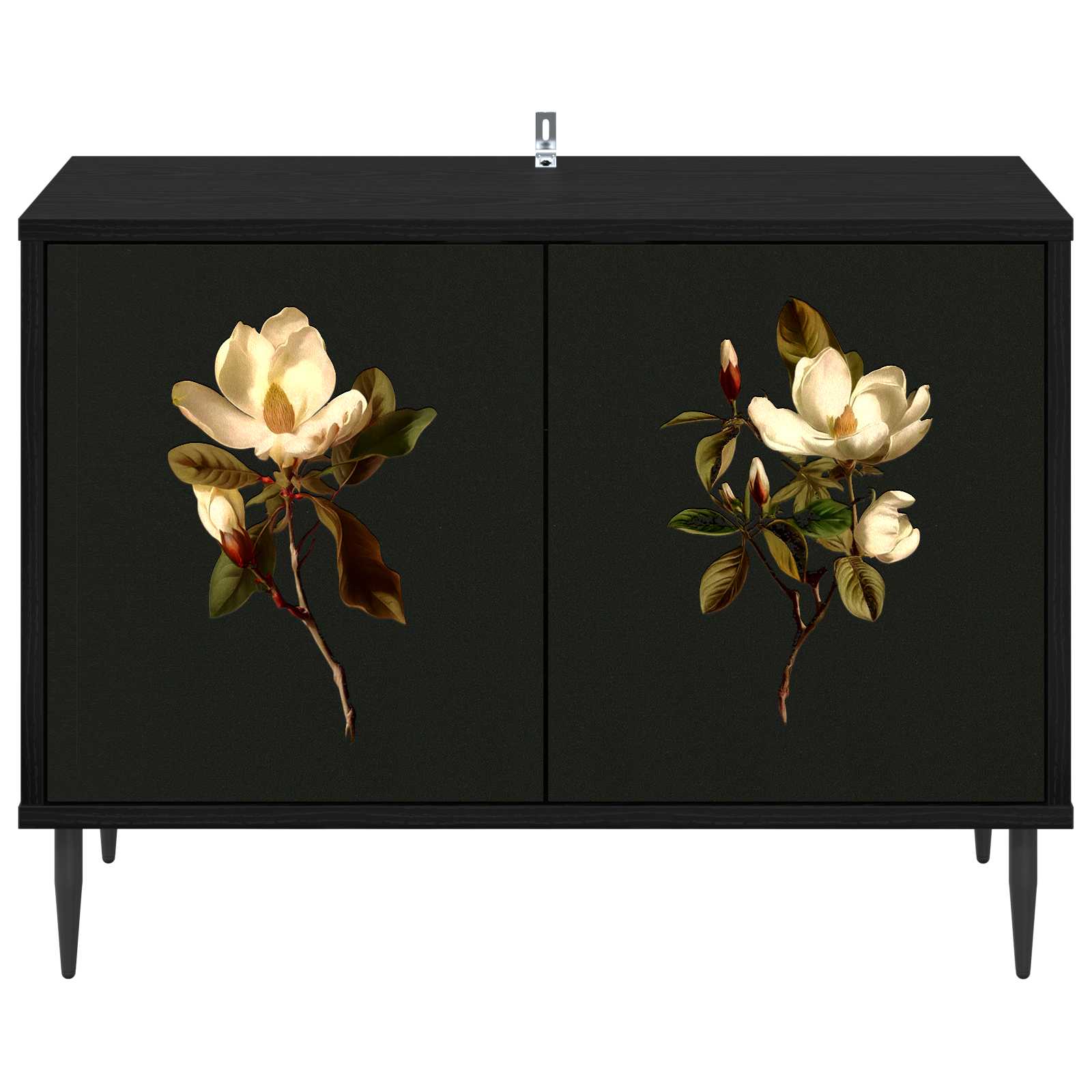 TV ormar BREMEN 69 x 33 x 50,5 cm Crni hrast Konstruirano drvo