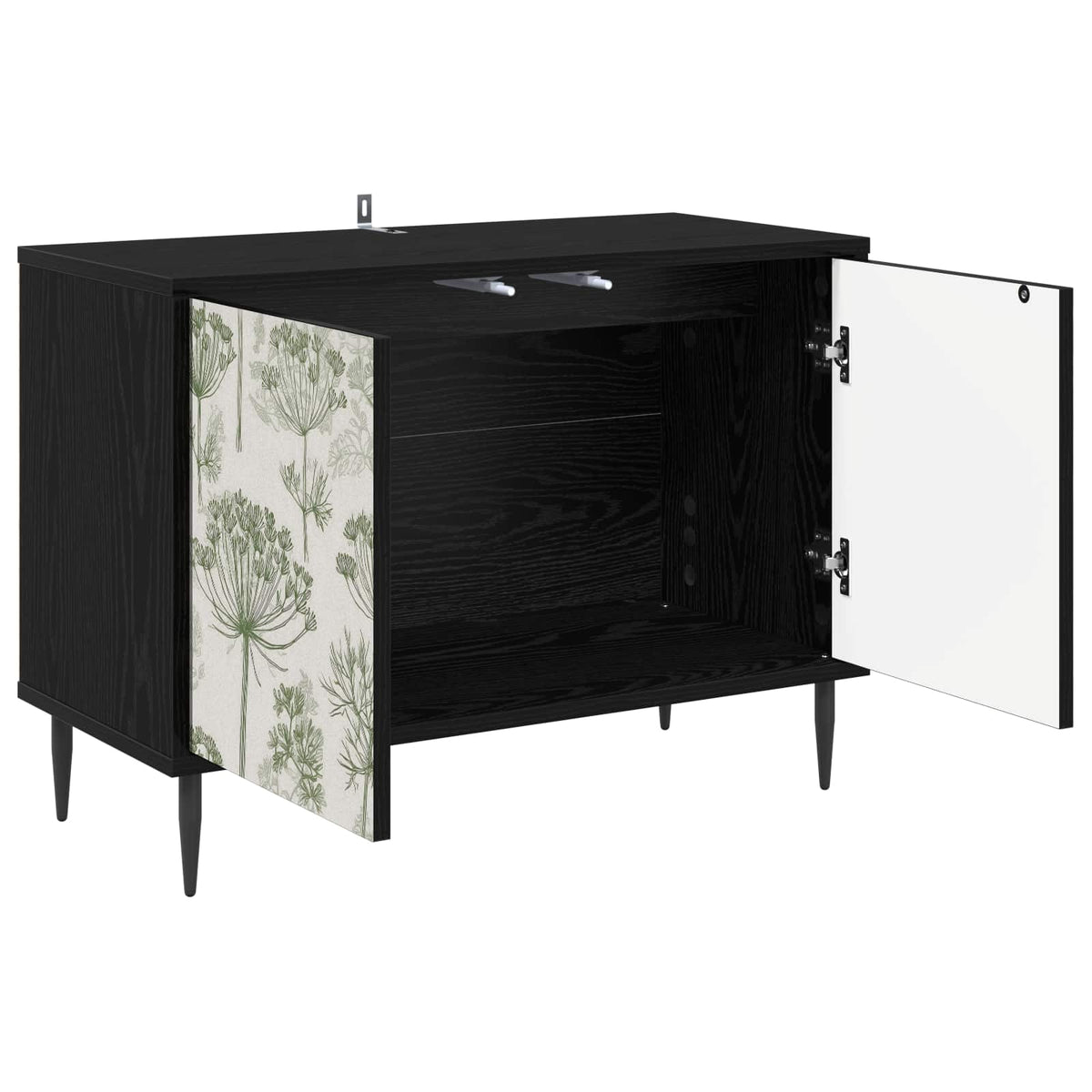 TV ormar GOTHA 69 x 33 x 50,5 cm Crni hrast Konstruirano drvo