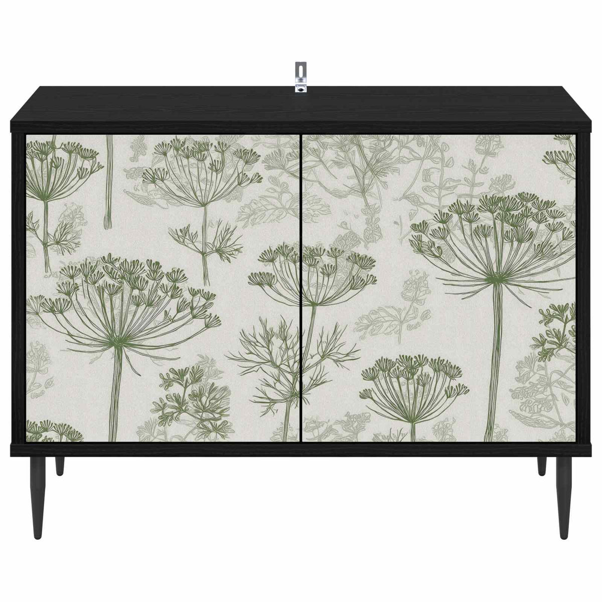 TV ormar GOTHA 69 x 33 x 50,5 cm Crni hrast Konstruirano drvo