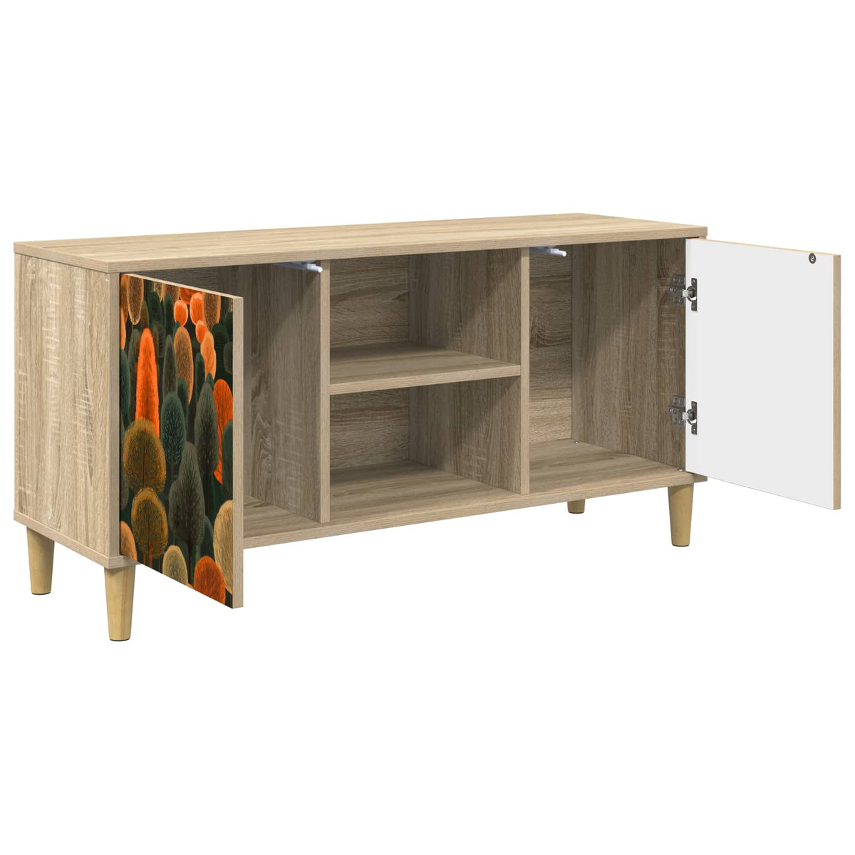 TV ormar ZAANDAM 102 x 33 x 50 cm Sonoma Konstruirano drvo