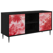 TV ormar AACHEN 102 x 33 x 51 cm Crni hrast Konstruirano drvo